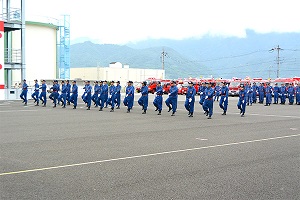 7月23日 第43回甲府地区支部消防団員総合訓練大会の写真4