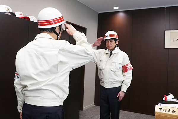 本庁舎総合防火防災訓練の写真2