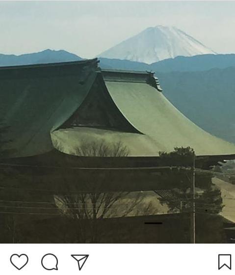 善光寺と富士山