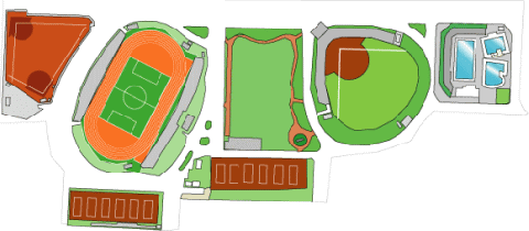 緑ヶ丘スポーツ公園平面図