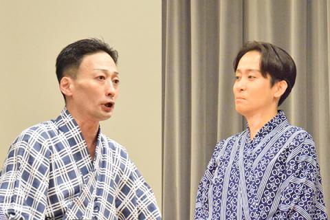 市川新十郎さん、中村梅乃さん