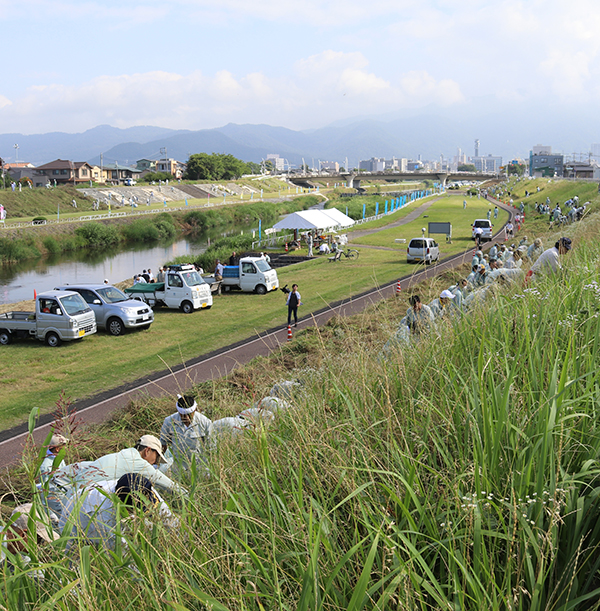 7月1日 平成28年度 荒川河川清掃の写真1