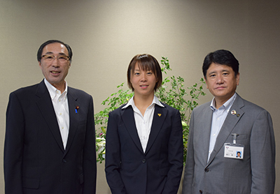 9月1日 甲府大使 佐藤優香選手 リオデジャネイロ五輪の結果報告（表敬訪問）の写真2