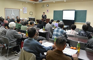 1月20日 大国高齢者学級学習会 市長講演の写真1