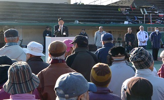 1月22日 新春市民グラウンド・ゴルフ初打ち大会の写真1
