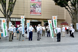 7月3日 第67回「社会を明るくする運動」甲府駅頭広報活動の写真2