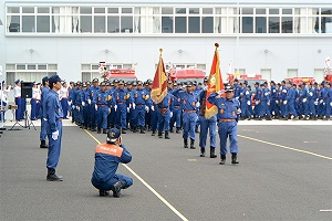 7月23日 第43回甲府地区支部消防団員総合訓練大会の写真2