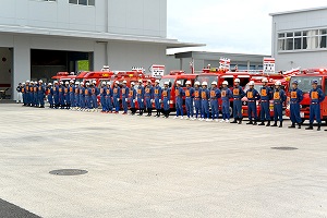 7月23日 第43回甲府地区支部消防団員総合訓練大会の写真3