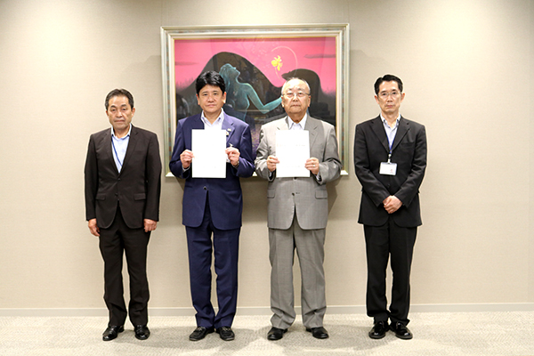 8月2日 甲府市災害ボランティアセンターの運営に関する協定調印式の写真2