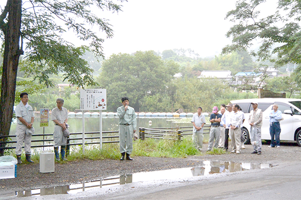 8月20日 丸山ため池及び後沢ため池クリーン作戦の写真1