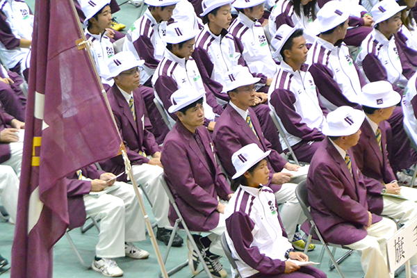 9月22日 第72回国民体育大会本大会山梨県選手団　結団壮行式の写真1