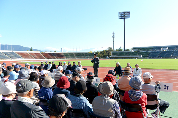 10月18日 第7回山城地区中高齢者グラウンドゴルフ大会の写真2