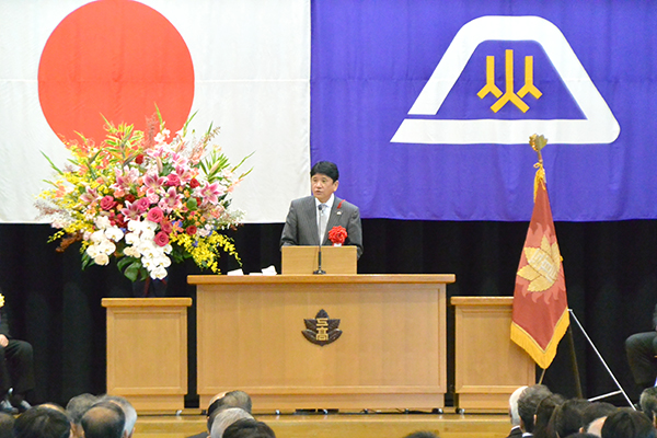 10月21日 山梨県立甲府工業高等学校創立100周年記念式典の写真1