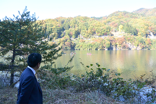 11月3日 荒川ダムでカヌー体験の写真1