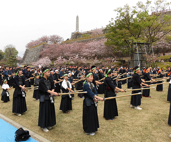 4月10日 第45回信玄公祭り 剣道大野試合の写真1