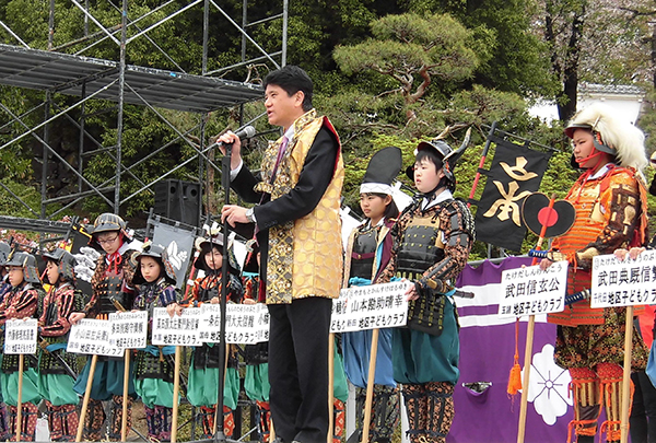 4月10日 第45回信玄公祭り 剣道大野試合の写真2
