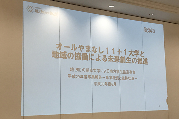 平成30年度第1回やまなし地方創生会議の写真3