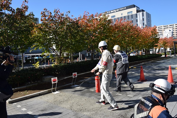 令和元年度本庁舎総合防火防災訓練の写真3