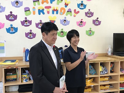 令和元年度甲府市保育士会市長訪問の写真1