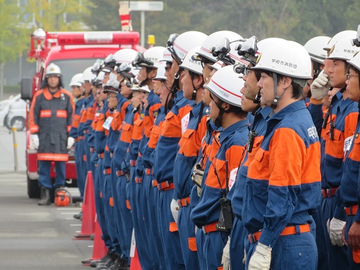 令和元年度甲府市消防団員非常招集訓練の写真2