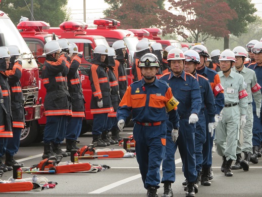 令和元年度甲府市消防団員非常招集訓練の写真3