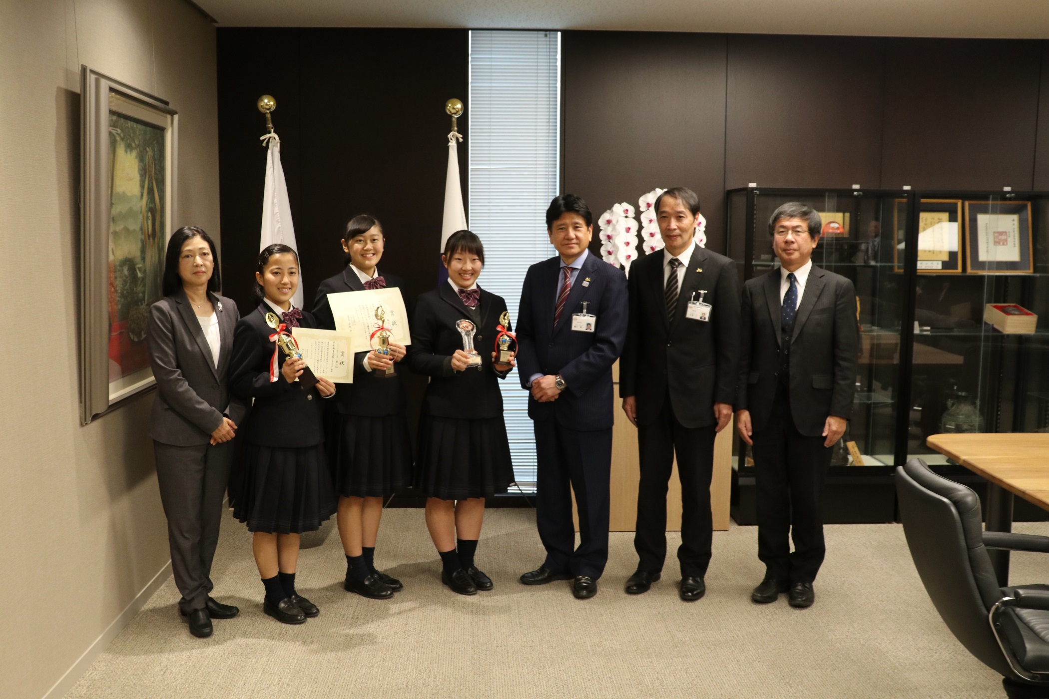 第10回全国高等学校ダンスドリル冬季大会ソングリーダー部門ラージ編成優勝報告及びアメリカ大会出場報告の写真3