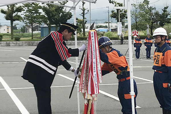 甲府市消防団員消防操法大会の写真2