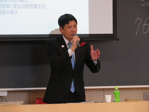 市長特別講義山梨学院大学の写真2