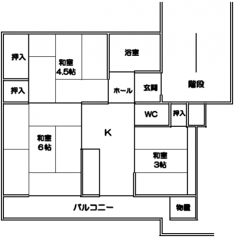 南西団地間取5・7号館