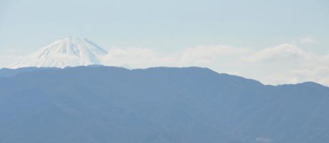 展望フロアから見える富士山