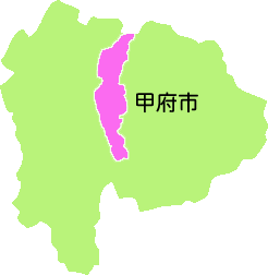 山梨県の地図