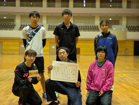 バドミントンBクラス優勝（ユニオン）