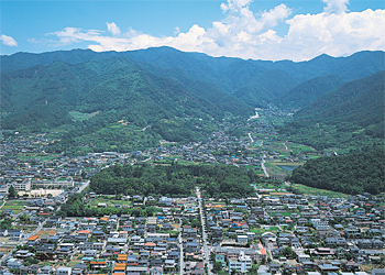 武田信玄の「躑躅ヶ崎館」上空写真