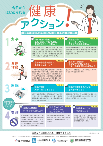 健康アクションリーフレット