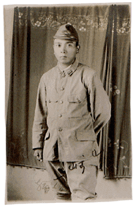 軍隊時代の方代肖像写真